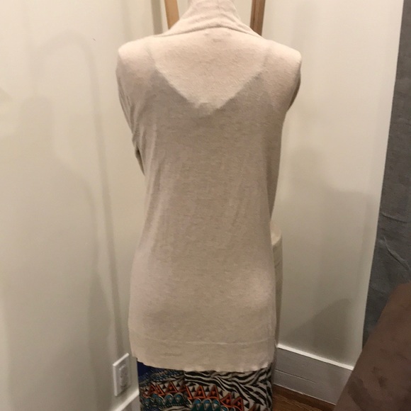 Tan Beige Sweater Cardigan - Picture 3 of 4